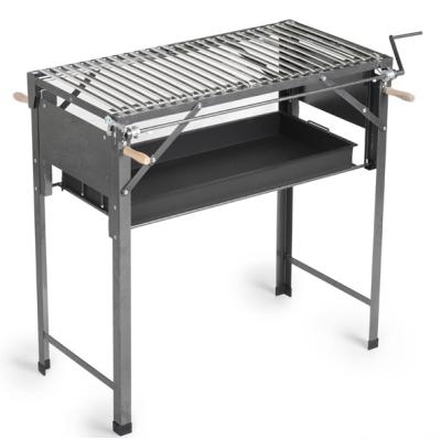 China New Adjustable Height Adjustable Portable BBQ Grill V Shape Outdoor Cooking for sale