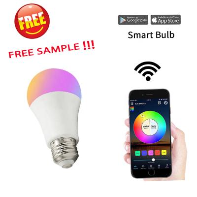 China Desktop Google Assistant Smart Bulb RGB App+voice Control Brightness Adjustment Led Bulb Smart Te koop