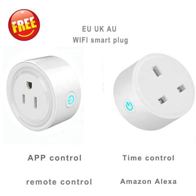 China Residential / Multipurpose Customize EU AU UK Standard Mini Socket Work Wireless Remote Control Electric Home Outdoor With Alexa App Wifi Smart Plug Te koop