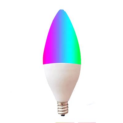 Китай Tuya Google Home Alexa 5W E14 Residential Home Dimmable WiFi LED RGB+White Lamp Light Residential Lamp Tuya Google Wifi Smart Bulb продается