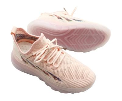 China 2022 fashion trend new arrival fly weave upper for women factory price good quality cheap walking sports shoes outdoor sneakers for sale