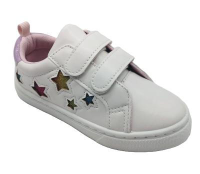 China Autumn 5 Stars Waterproof Spring Classic White PU Shoes For Girls School Walking Shoes Fashion Kids Casual Sneakers for sale