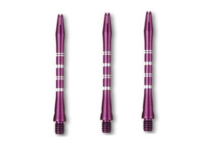 China Pink Aluminium Soft Tip Dart Shafts With Custom Lazer Logo EU CE ROHS for sale