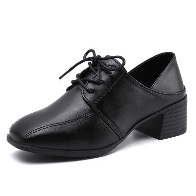 China Fashion trend women shoes 2021 women leather lace up oxfords casual shoes casual shoes for sale