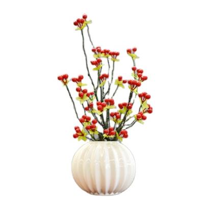 China Wholesale handmade embossed ebay sale logo white halloween pumpkin simple modern warm white color cute shape custom ceramic vase for sale