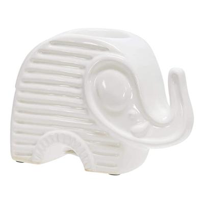 China Wholesale handmade embossed cheap white ceramic candlestick ebay sale logo elephant statue custom design hot simple shape white ceramic stand for sale