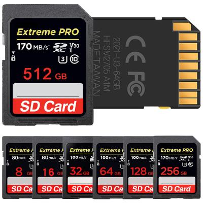 China Factory Price Hot Sales Original Camera SD Cards Cheapest 2gb 4gb 8gb16GB 32gb 64gb 128gb 256GB 512GB Plastic Sells Memory Cards Wholesale for sale