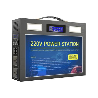 China AC 220V 1000W New Energy Battery Portable Long Battery Charging No-Life Battery Backup Power Station Portable Outdoor Generator for sale