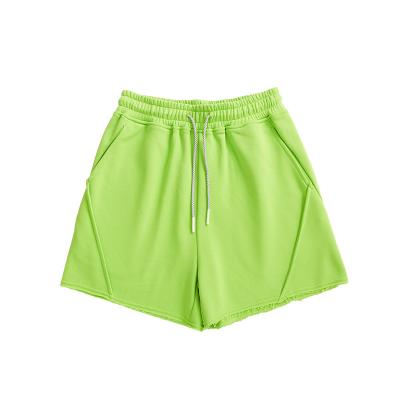 China Custom White French Terry Women Breathable Summer Shorts Drawstring Summer Shorts Women for sale