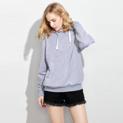 China New Style Cotton Women Breathable Causal Pullover 100% Oversized Hoodie White for sale