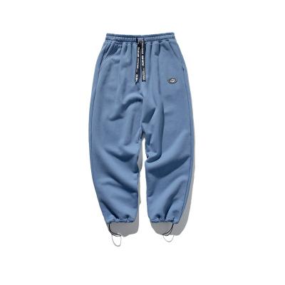 China 2021 Breathable Streetwear Cotton Polyester Fleece Loose Fit Jogger Sweatpants For Men for sale