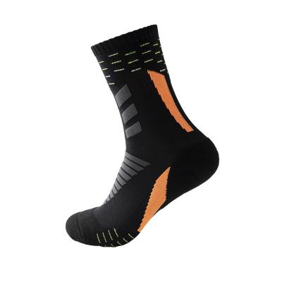 China Sportsman Custom Design Promoted Anti Slip Designer Work Men Socks Professional Basketball Gripper Sports Football Soccer Sports Socks for sale