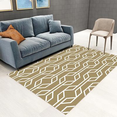 China Pattern Washable Printed Polyester Carpet Manufacturers Living Room Designer Faux Wool Rugs Rug for sale