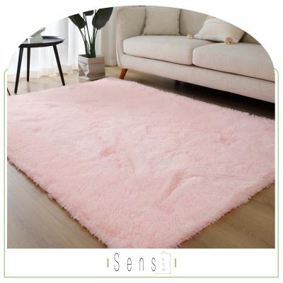 China Solid Color Washable Custom Made Soft Luxury Shaggy Area Rug Modern Shaggy Rug Blanket Rug For Living Room for sale