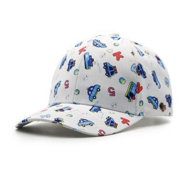 China COMMON Custom Design 6 Full Panel Floral Logo Print Snapback Kids Hat Kids Cute Custom Design Hat for sale