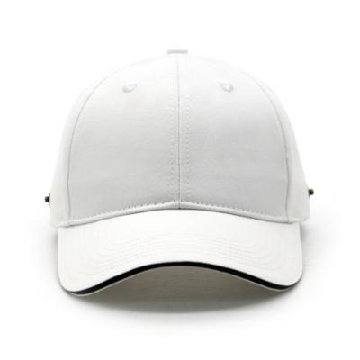 China COMMON High Quality White Golf Hat Feature Sandwich Baseball Cap Fashion Lovers Hat for sale