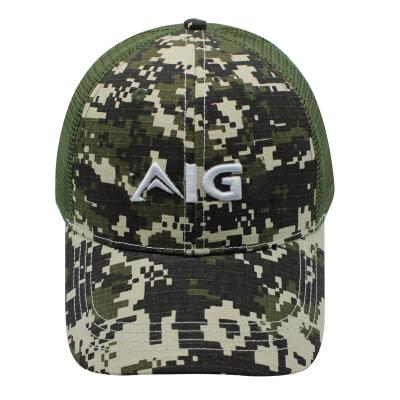 China COMMON High Quality Camouflage Mesh Trucker Hat Trucker Hat Custom Camouflage Hats With Mesh for sale