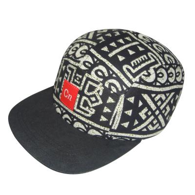 China JOINT Custom Flat Bill Hat Camper Hat Printing 5 Panel Camper Hat Hat Wholesale for sale