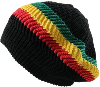 China COMMON Rasta Knit Tam Hat Dreadlock Brimless Hat for sale