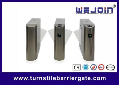 China DC Brushless Motor Flap Barrier Gate 304 Stainless Steel 0.6s Running Speed for sale