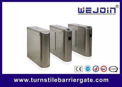 China High Speed Adjustable Flap Turnstile Gate -35℃ ~ + 80℃ Anti Collision for sale