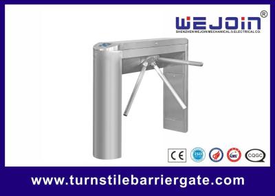 China Waist High Pedestrian Access Control Turnstile Gate 304 Stainless Steel 50W 220V for sale