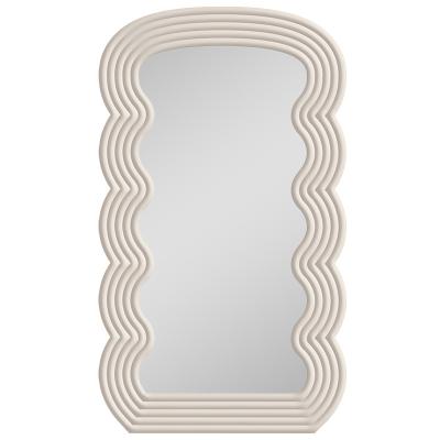 China Large Ultrafragola Floor Mirror Wavy Frame Wave Bedroom Mirror Nordic Minimalist Full Body Dressing for sale