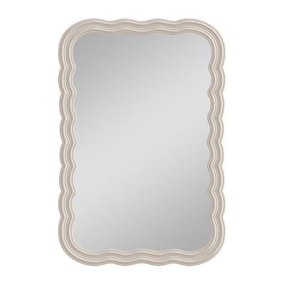 China European Minimalist Wavy Wall Hanging Full Body Length Full Body Style Mirror Bedroom Mirror for sale