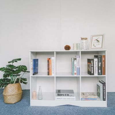 China (Other)Adjustable Modern Industry Disassemble Furniture Bookshelf Wall Cube White Wooden Bookcase For Bedroom And Living Room for sale