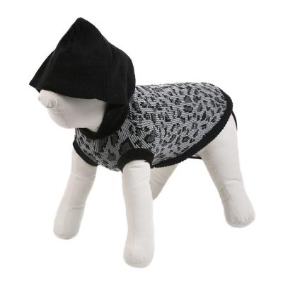 China Cute Viable Autumn Winter Pet Dog Cat Knitted Sweaters With Hat Pet Clothes Dog Hoodie for sale