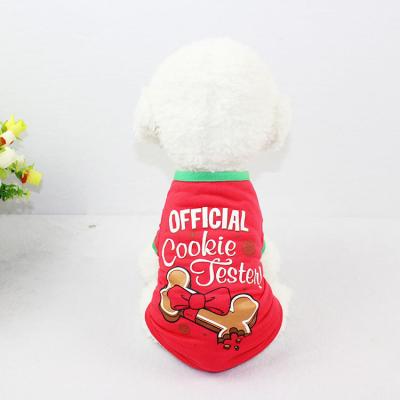 China Sustainable Hot Selling Wholesale Pet Winter Christmas Dog Clothes for sale