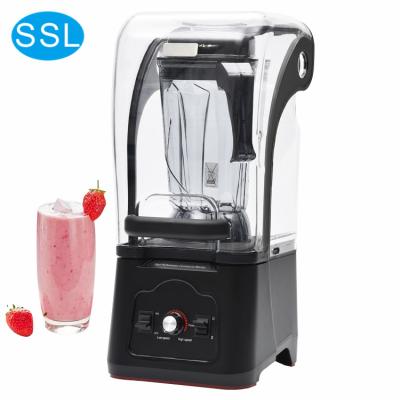 China 2021 Best Multifunctional Wholesale Commercial Blender Fruit Ice Crusher Blender 2.5L Juicer Extractor Machine With Noise Enclosure for sale