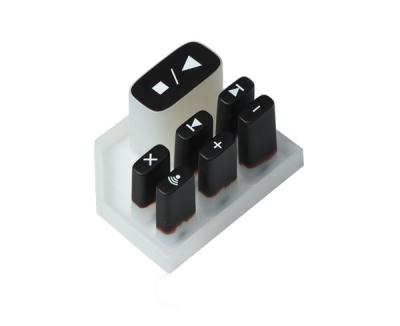 China Tight Tolerance Silicone Rubber Keypad Rectangular Dustproof for sale