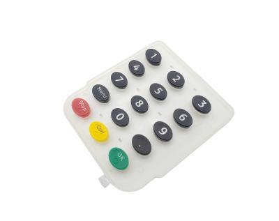 China Water Chemical Resistant Custom Silicone Rubber Keypad For Outdoor And Industrial Applications for sale