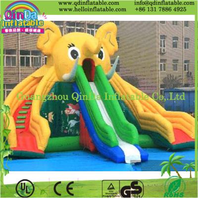 China Guangzhou QinDa Inflatable Slide for Pool Water Slides for Sale Inflatable Elephant Slide for sale