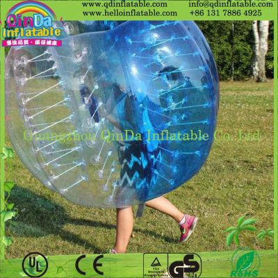 China Top Quality Inflatable Bubble Soccer Balls, Durable Bumper Ball with Colorful Dots for sale