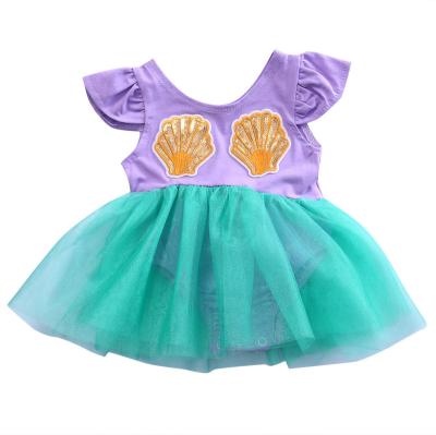 China Newborn Princess TuTu Dresses One Piece Jumpsuit Polyester/Cotton Baby Kids Romper Teams Summer Girl Sunbathing Casual Dress The Beautiful for sale