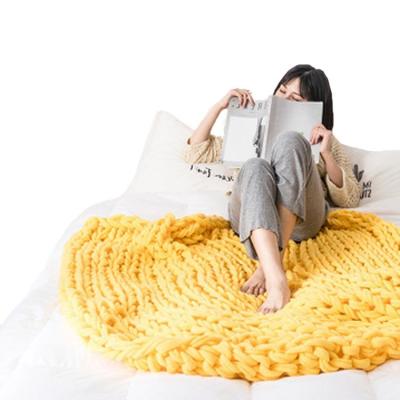 China Plain i@home Chunky Christmas Woven Baby Knitted Throw Blanket for sale