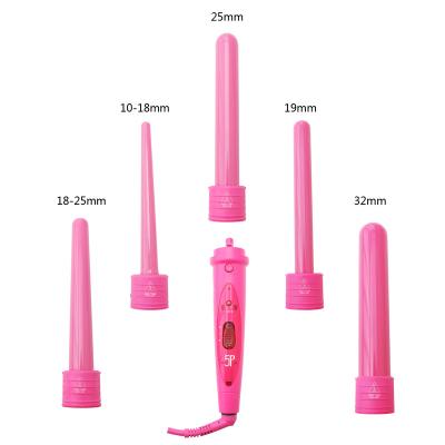 China Fast styling egg rolls hair curler 5 in 1 tube curling iron Tourmaline ceramic quick heat 5 in 1 5p curling iron for sale