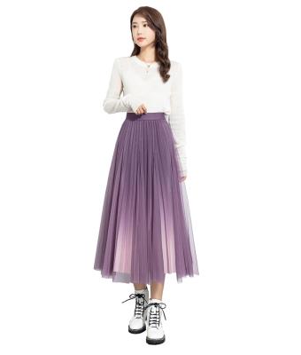 China Hot Selling High Quality Breathable Pleated Skirts Wholesale Pleated Skirt Pink Women Pleated Skirts Long for sale