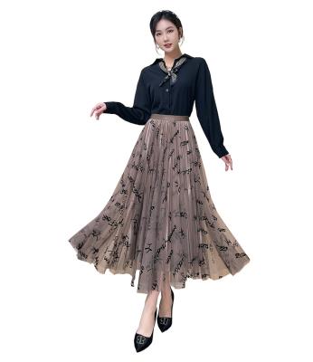 China Wholesale High Quality Hot Selling Plaid Pleated Skirt Pleated Woven Skirt Breathable for sale