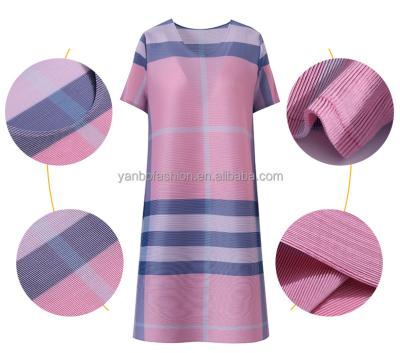 China Breathable Plaid Sweater One Piece Loose Dress Cozy Home Dress for sale