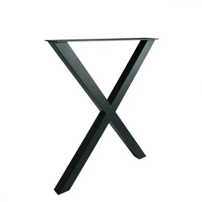 China Modern Black Metal Cafe Dining Table Legs for sale