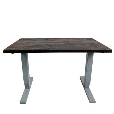 China Customication Veneered Old Elm Rustic Style Dining Slab Table Top 30x60x1.25inch for sale