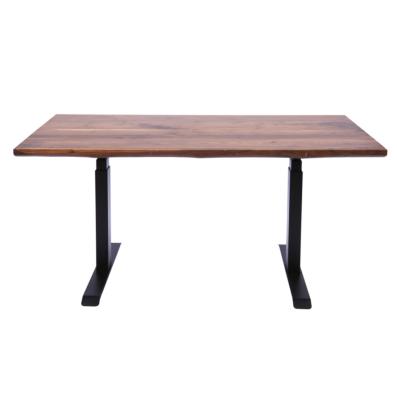 China Black Walnut Rustic Solid Wood Edge Living Desk for sale