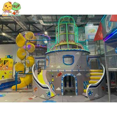 China 3-15 Years Old Children Playground Case Space Theme Park Indoor Children Equipment Indoor Slides for sale