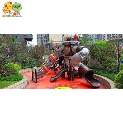 China 3-15 Years Old Children High Quality Plastic Kid Slide Outdoor Climbing Equipment Outdoor Playground for sale