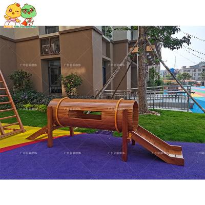 China Kindergarten Children's Slide Playground Amusement Park Outdoor Wooden Child's Play Outdoor Playground for sale