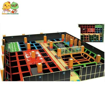 China Playgrond Multifunctional Indoor Commercial Indoor Trampoline Park Kids Large Trampoline For Sale for sale