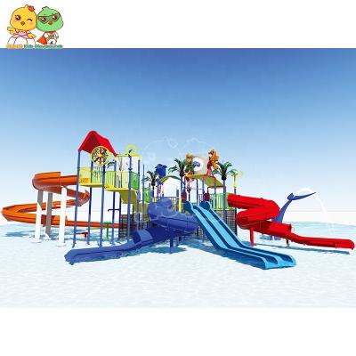 China Huge Giant Amusement Slide Water Park Amusement Water Park Slide Outdoor Child Adult for sale